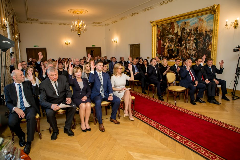 Inauguruotas Kauno rajono meras, darbą pradėjo taryba