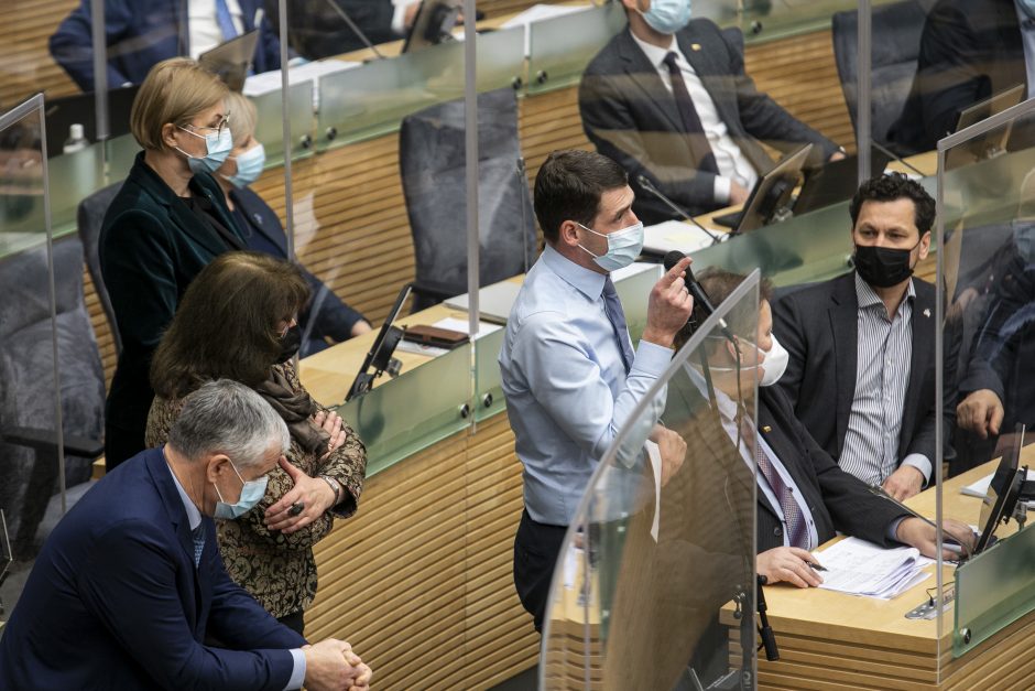 Seimo posėdis dėl 2021 metų biudžeto