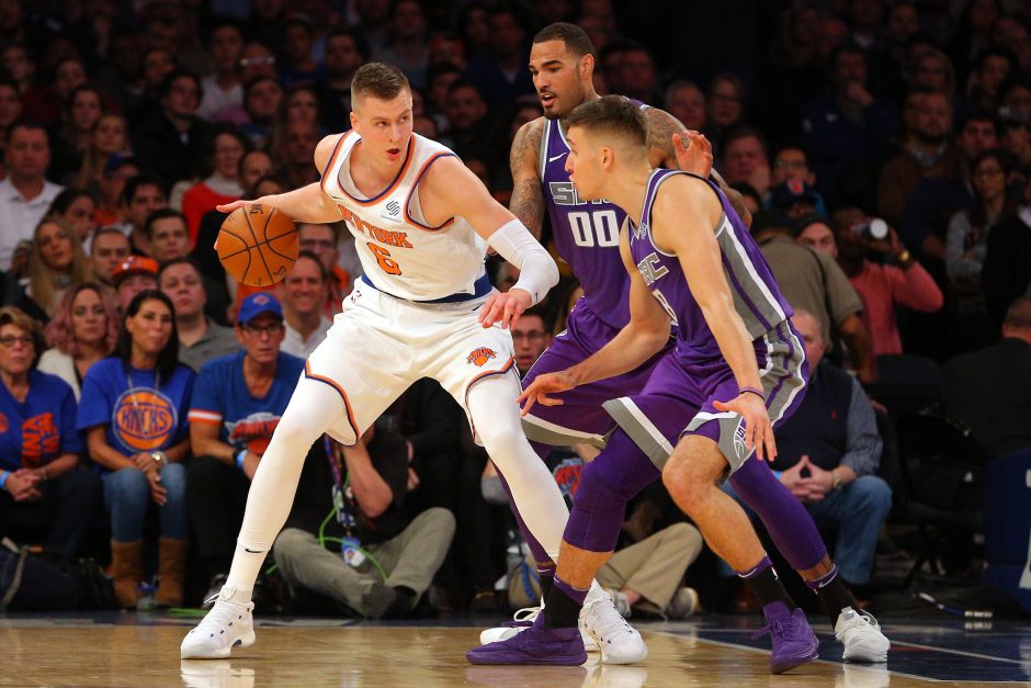 K. Porzingis vedė „Knicks“ į pergalę, M. Kuzminskas nežaidė