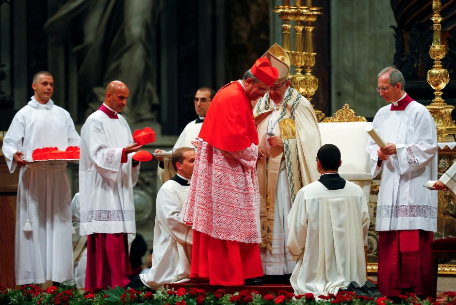 Popiežius paskyrė 14 naujų kardinolų