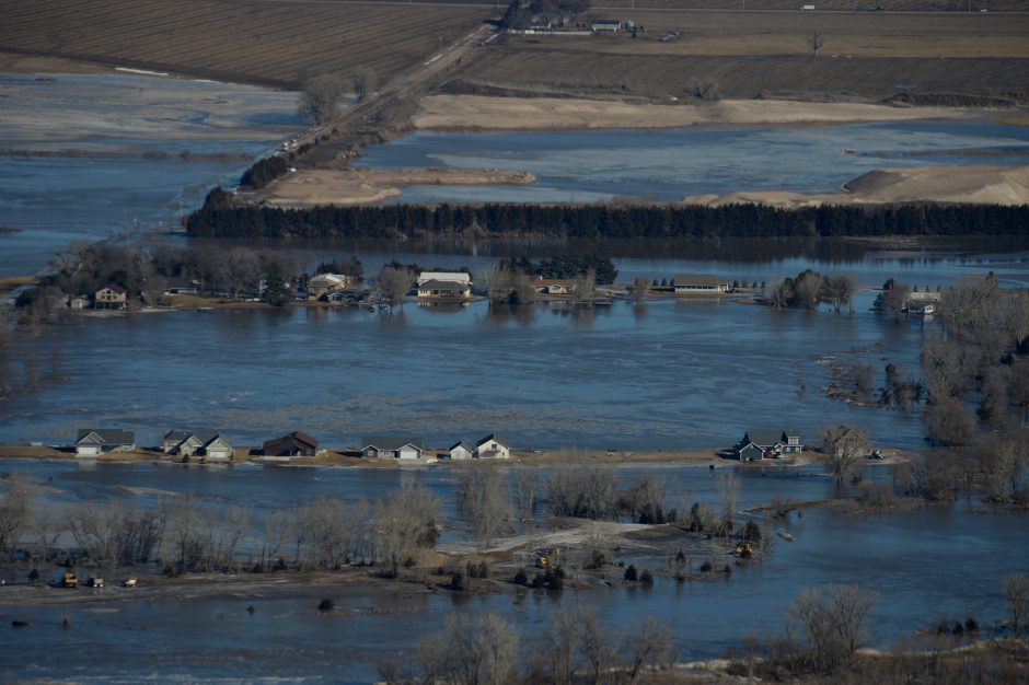 Potvynis Nebraskoje pareikalavo trijų žmonių gyvybių