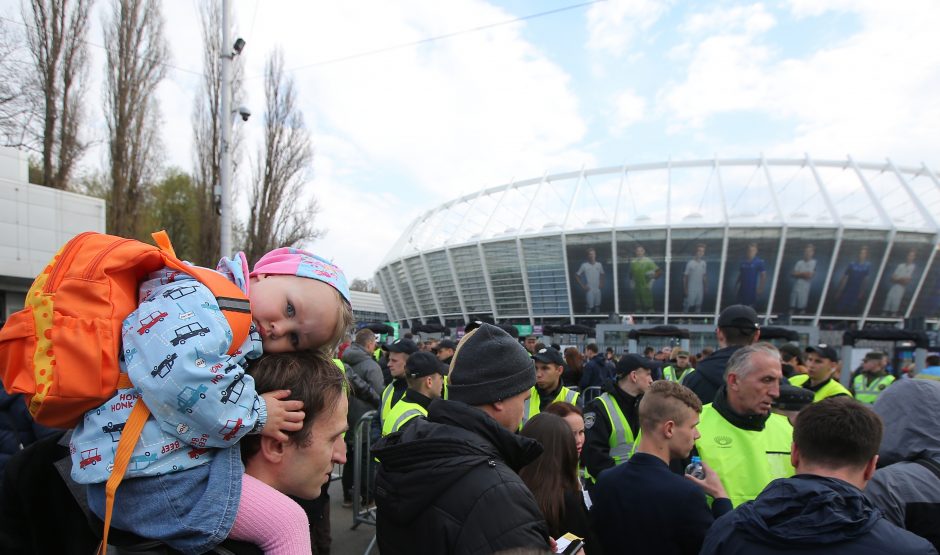 P. Porošenkos ir V. Zelenskio debatai Kijevo stadione