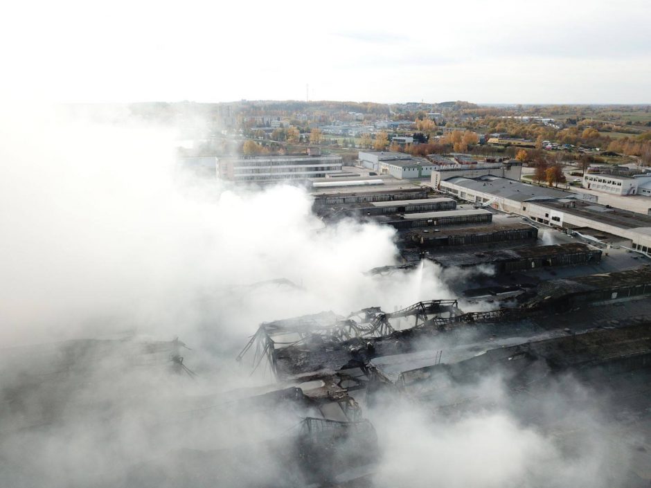 Ekstremali padėtis dėl gaisro gamykloje paskelbta ir Alytaus rajone