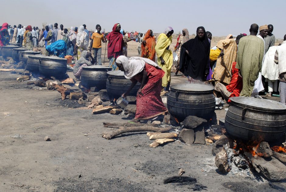 Nigerijoje per mėnesį nuo bado mirė 200 pabėgėlių