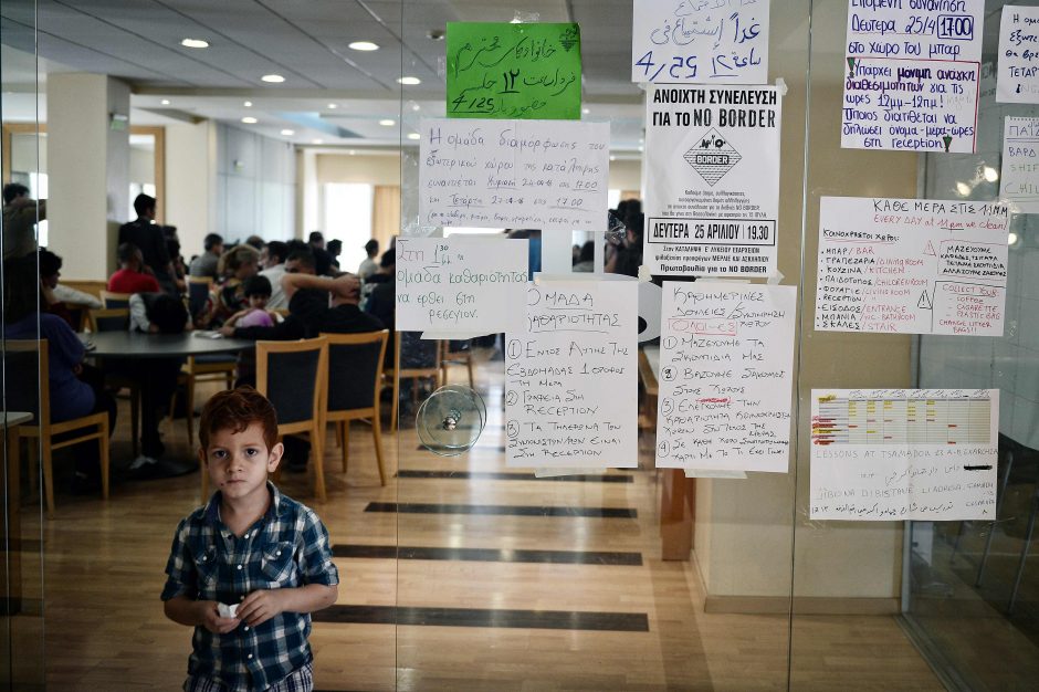 Graikijoje bankrutavęs viešbutis tapo pabėgėlių namais 