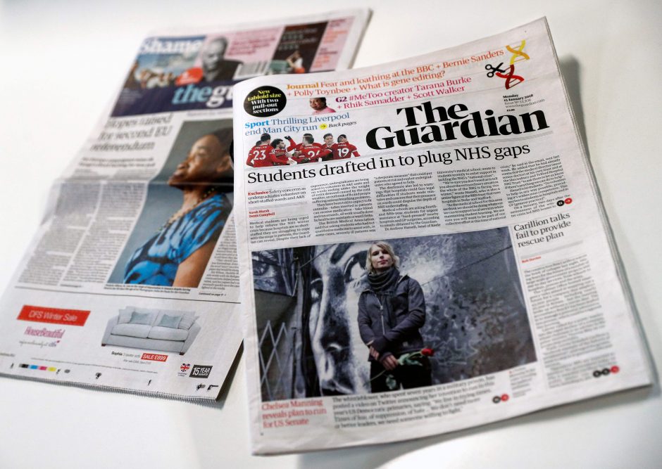 Britų dienraštis „The Guardian“ pereina prie bulvarinio formato