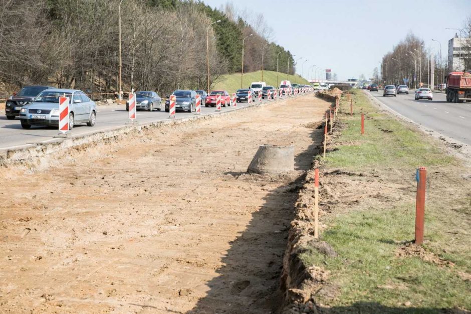 Prasidėjo svarbi Geležinio Vilko gatvės atkarpos rekonstrukcija