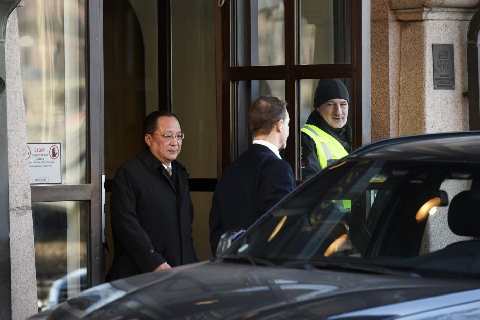 Šiaurės Korėjos ministras susitiko derybų su Švedijos premjeru