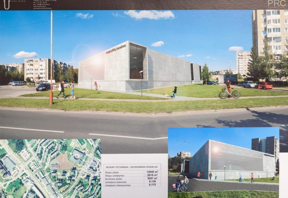 Vilniečiai su architektais aptarė būsimo Fabijoniškių baseino projektą