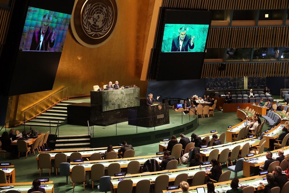 JT Generalinė Asamblėja Rusiją  pavadino „okupuojančia valstybe“ 