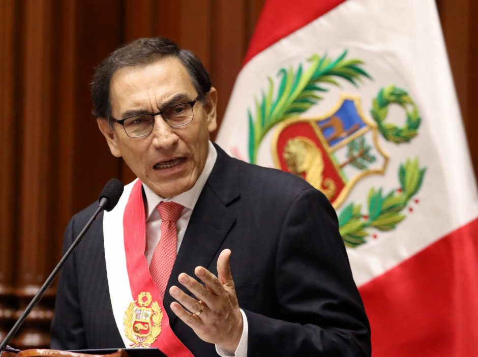 M. Vizcarra prisaikdintas naujuoju Peru prezidentu