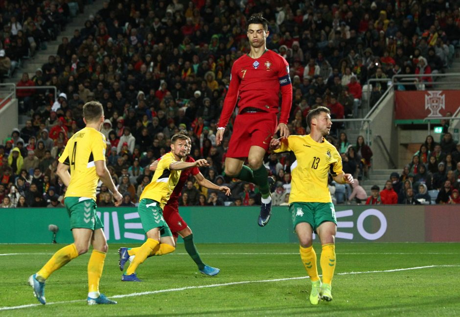 Europos futbolo čempionato atranka: Portugalija – Lietuva 6:0