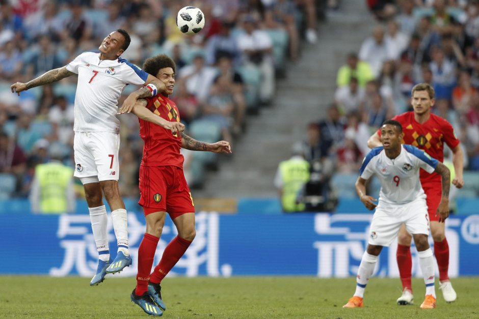 Belgijos futbolininkai užtikrintai nugalėjo Panamą