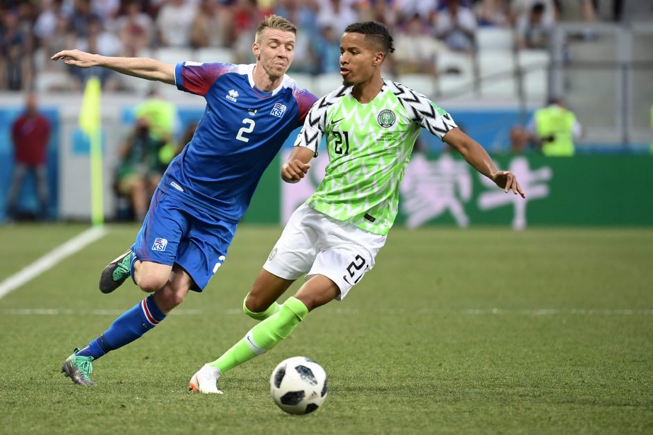 Pasaulio futbolo čempionatas: Nigerija nubaudė Islandiją