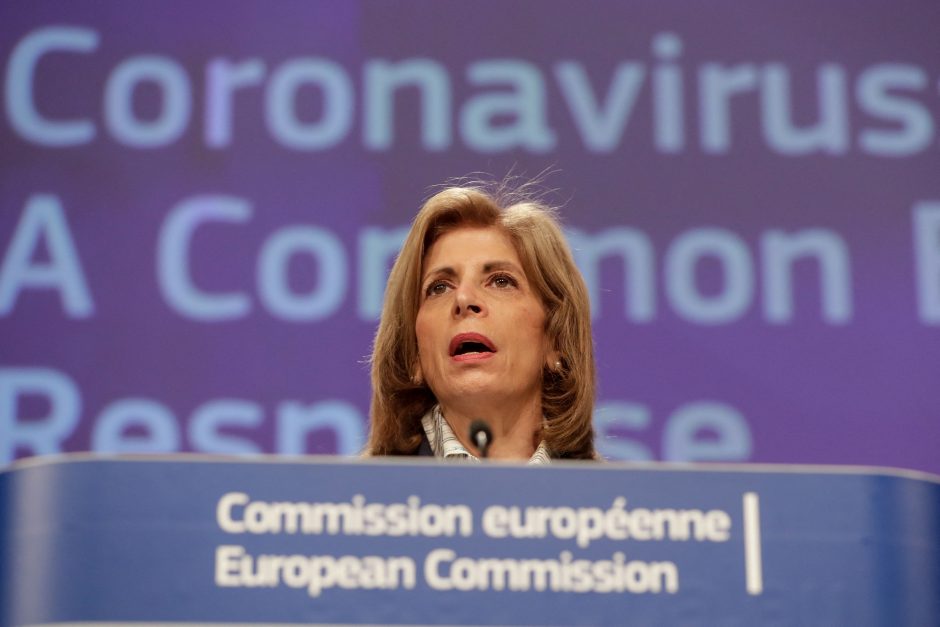 Eurokomisarė: ES turi būti vieninga dėl „AstraZeneca“ vakcinos naudojimo 