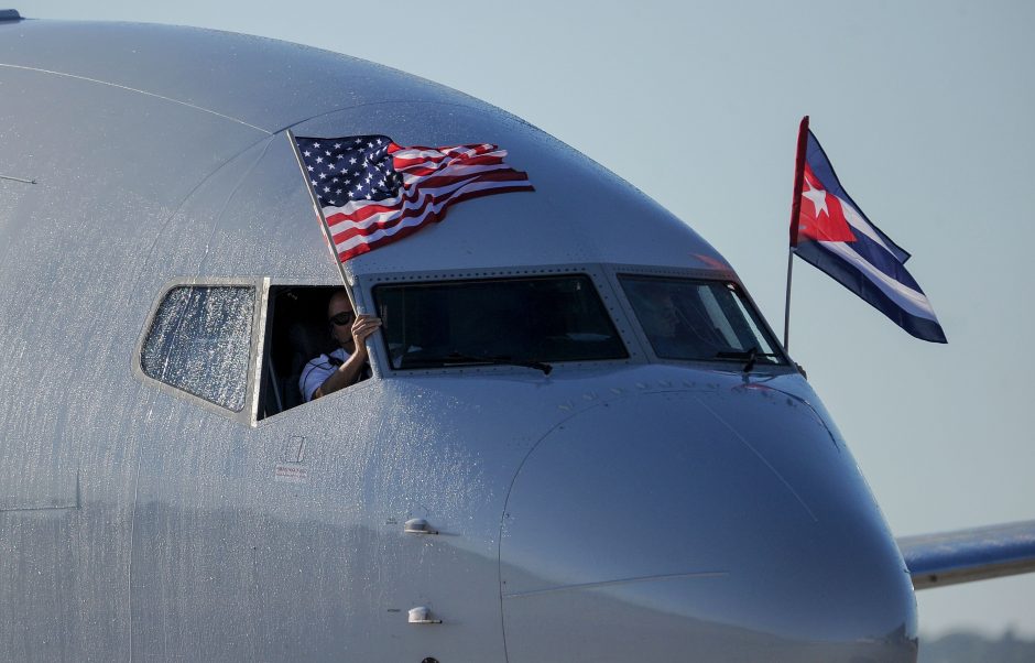JAV oro vežėjai pirmą kartą per pusšimtį metų pradeda skrydžius į Havaną