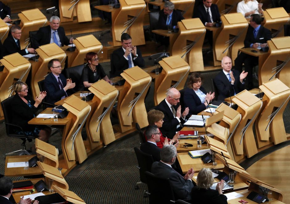 Škotijos parlamentas atmetė JK „Brexit“ įstatymą