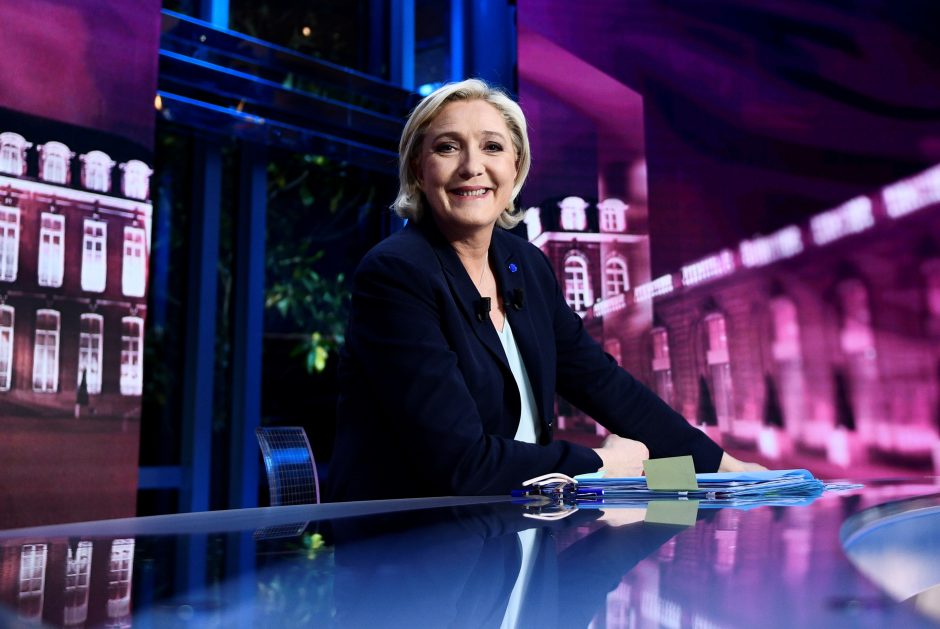 Prancūzijos prezidentė M. Le Pen? Reikia tik „dešimties mažų procentų“