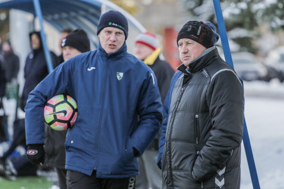 „Kauno Žalgirio“ futbolininkų treneris: namuose sieksime pergalės