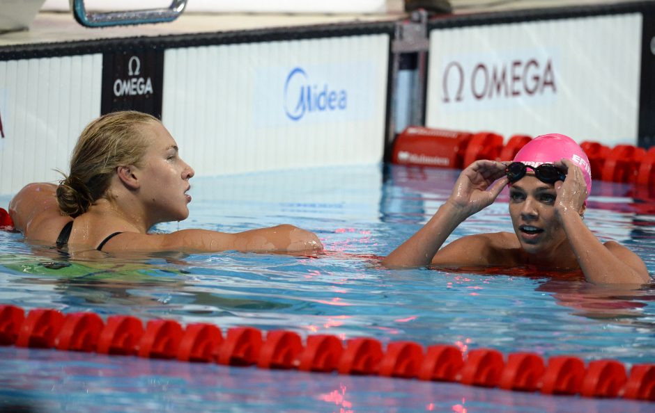 R. Meilutytei - pasaulio plaukimo čempionato sidabras