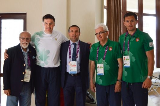 Europos žaidynių sportininkų kaimelyje Lietuvos atstovai penktadienį sulaukė svečių