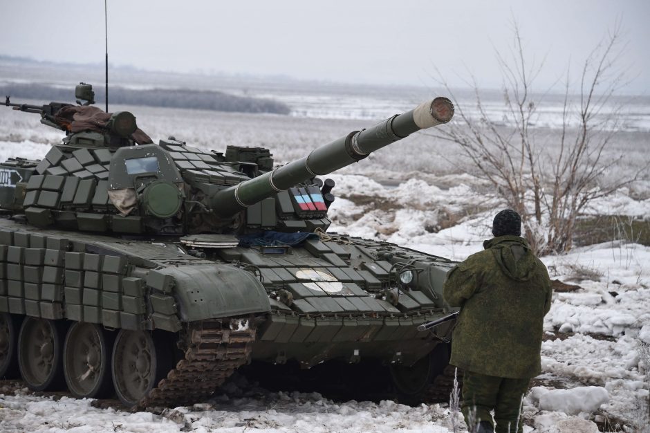Rusijos palaikomi separatistai buvo įsiveržę į Vuhlehirsko miestą rytinėje Ukrainoje