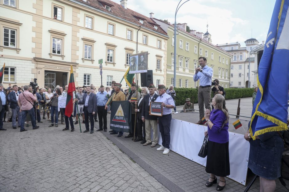 Mitingas S. Daukanto aikštėje