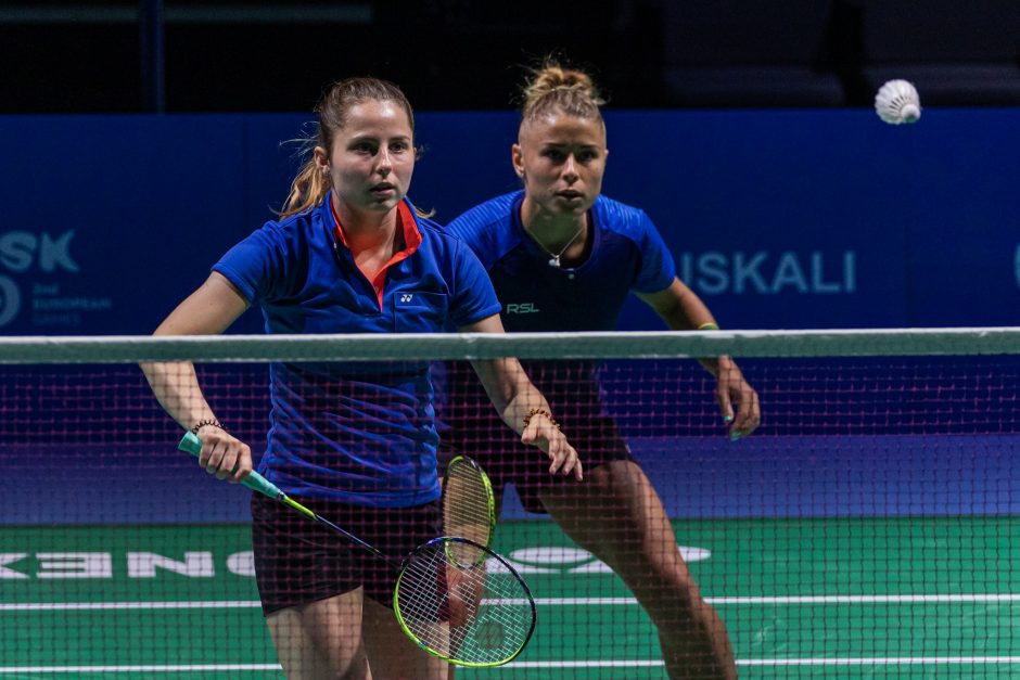 Lietuvos badmintonininkės Europos žaidynėse startavo pralaimėjimais