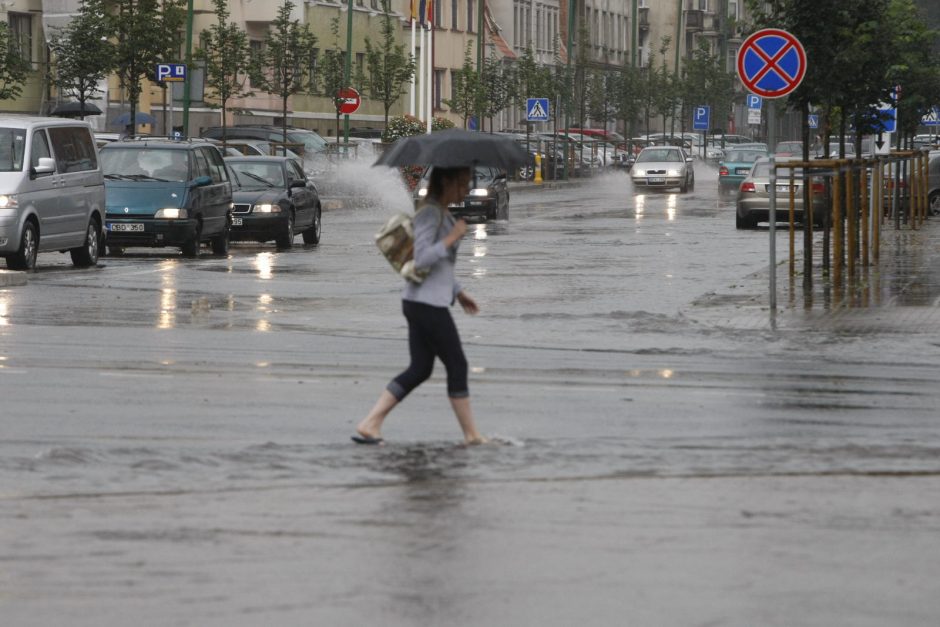 Uostamiestį skandino liūtis 