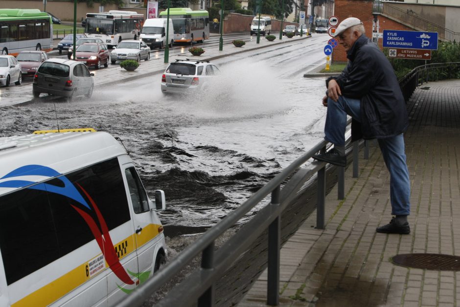 Uostamiestį skandino liūtis 