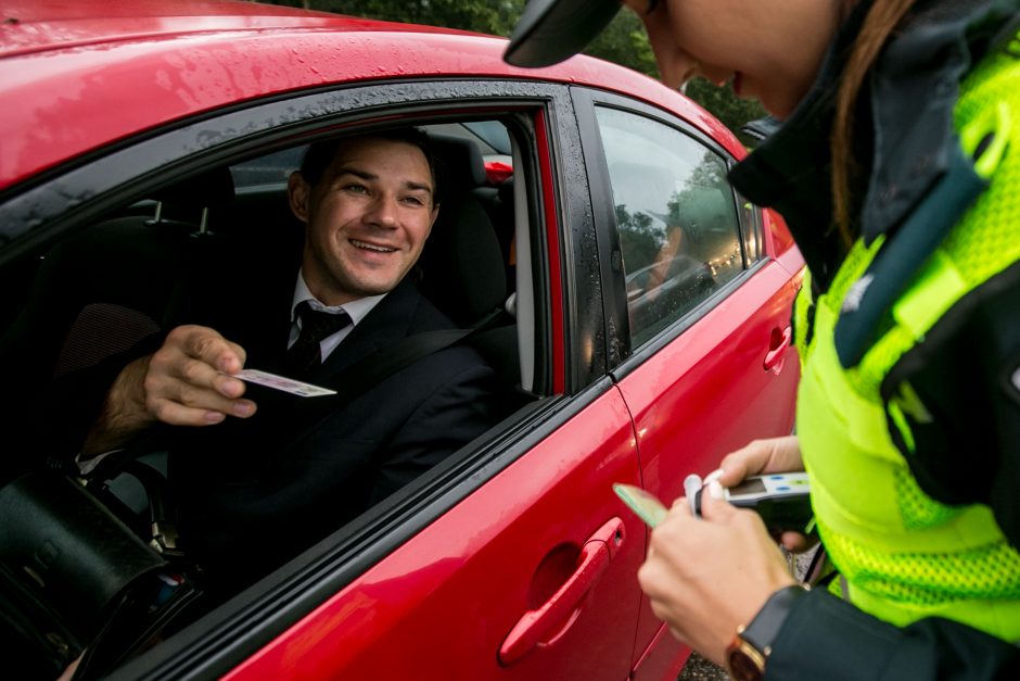 Vaišvydavoje vairuotojų laukė policija 