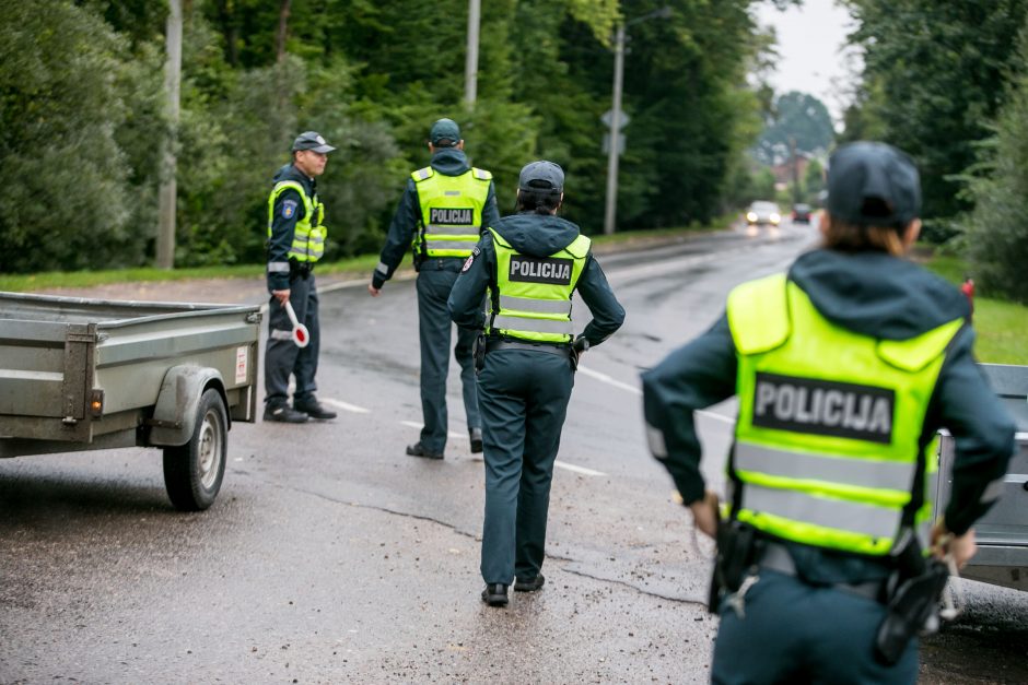 Vaišvydavoje vairuotojų laukė policija 