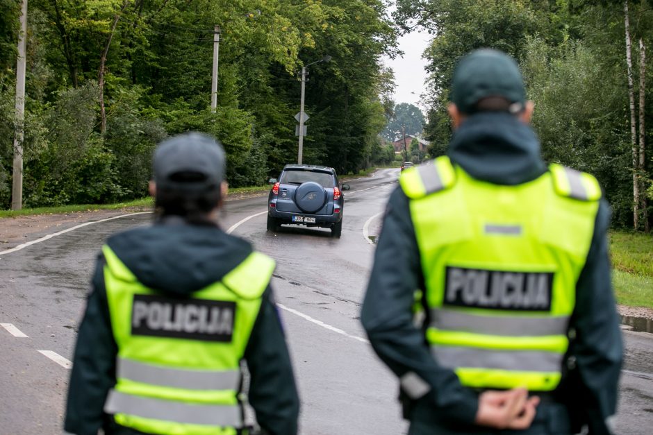 Vaišvydavoje vairuotojų laukė policija 