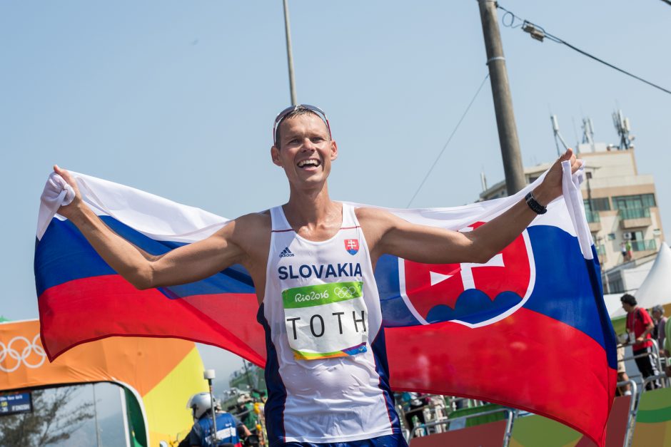 Olimpiados 50 km vyrų sportinio ėjimo rungtyje T. Šuškevičius liko 33–ias