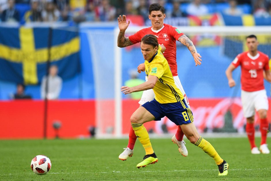 Švedija pateko į pasaulio futbolo čempionato ketvirtfinalį