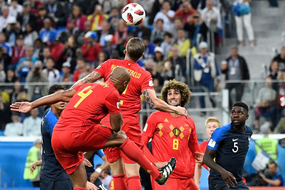 Prancūzijos futbolininkai žengė į pasaulio čempionato finalą