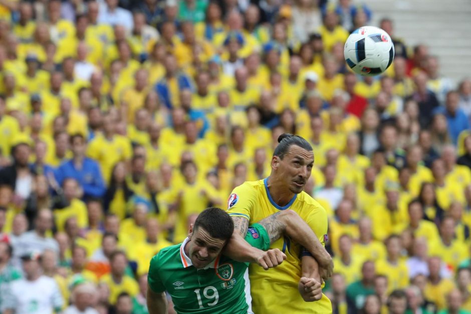 Europos čempionatas: Švedijos ir Airijos futbolininkai sužaidė lygiosiomis