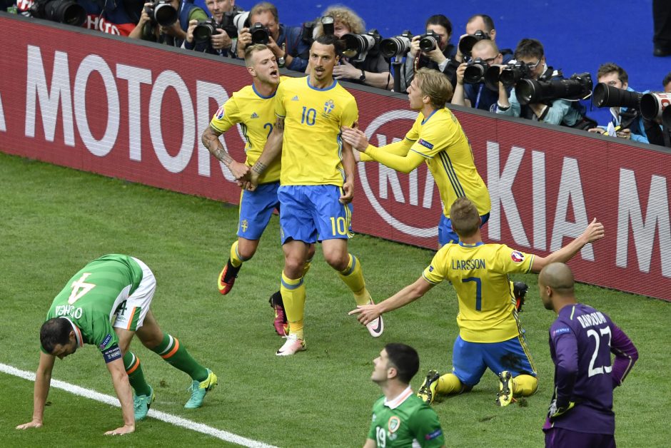 Europos čempionatas: Švedijos ir Airijos futbolininkai sužaidė lygiosiomis