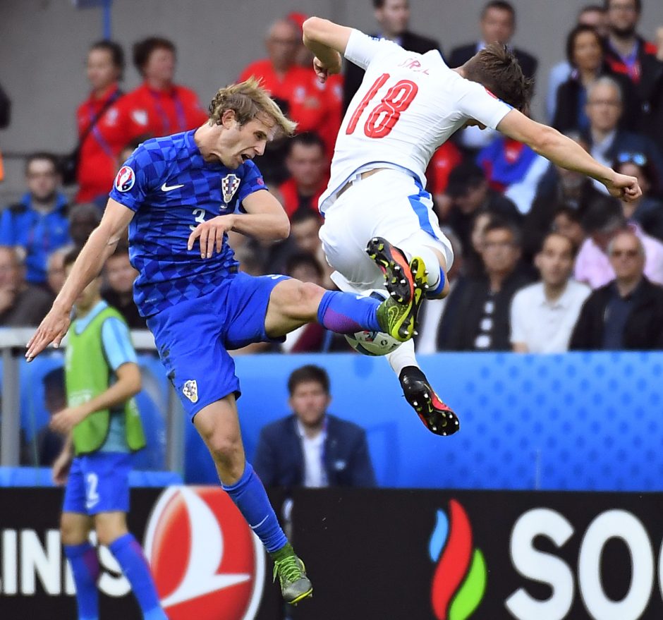 Europos futbolo čempionatas: Kroatija ir Čekija sužaidė lygiosiomis