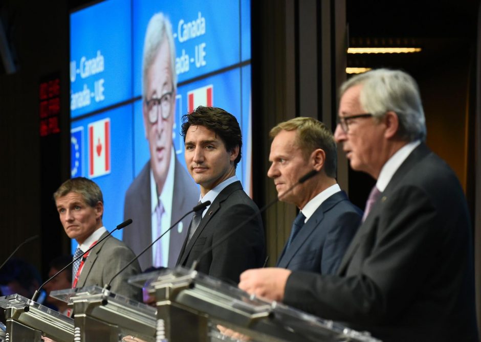 ES ir Kanada pasirašė 7 metus derintą laisvosios prekybos sutartį
