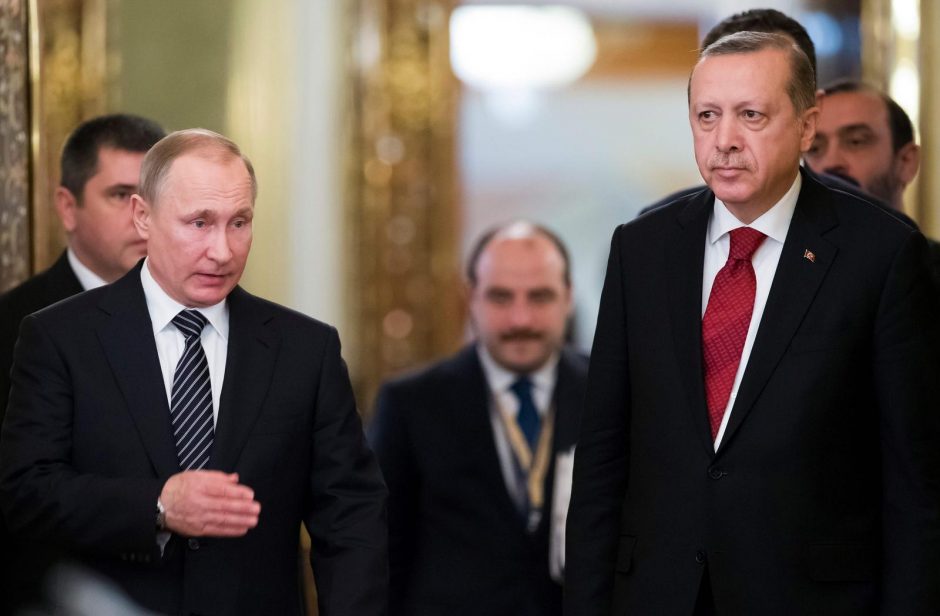 Turkijos prezidentas susitiko su V. Putinu