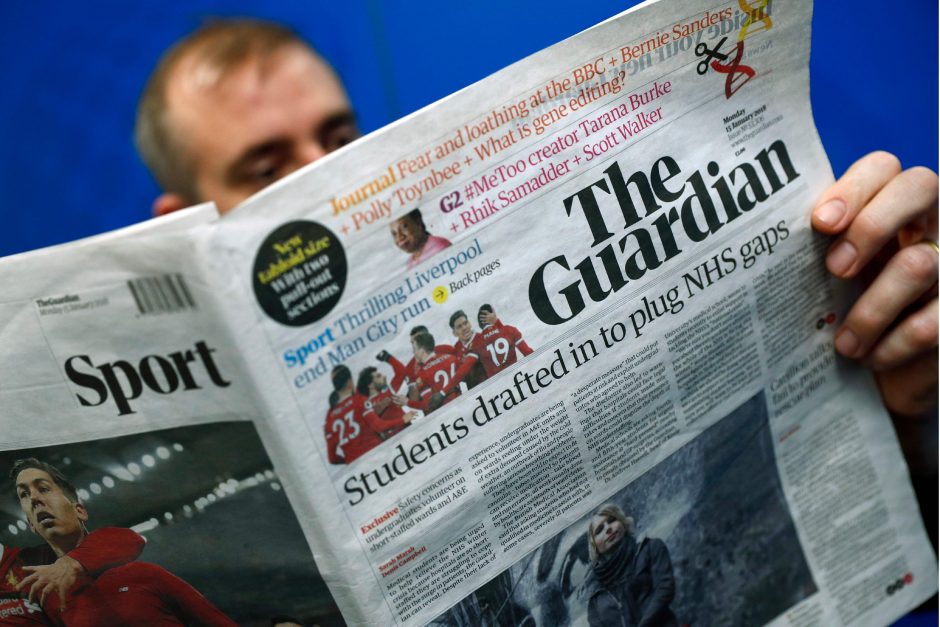 Britų dienraštis „The Guardian“ pereina prie bulvarinio formato