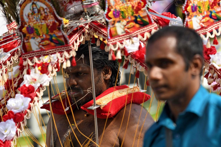 Tūkstančiai tikinčiųjų Malaizijoje švenčia hinduistų festivalį