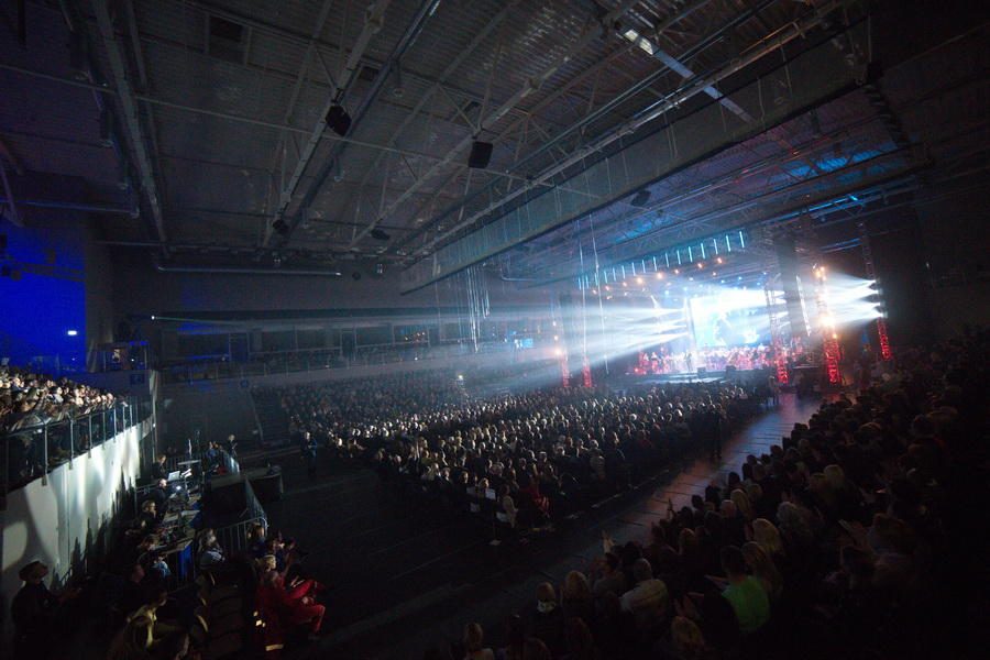 Iškilmingai atidaryta nauja Jonavos sporto arena