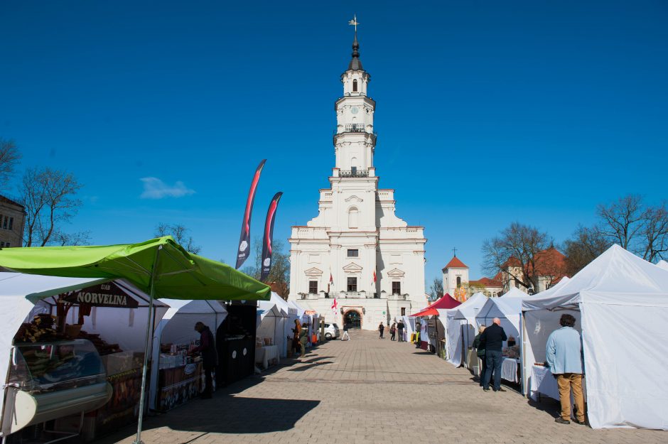 Pavasarinėje Kauno mugėje – dirbinių, siuvinių, skanėstų ir želdinių puokštė