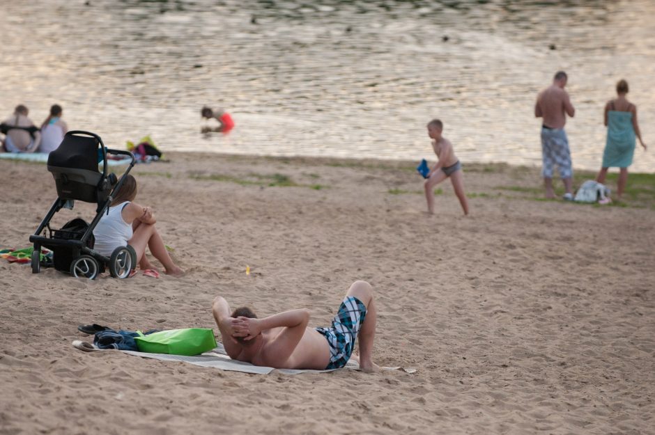 Kauno paplūdimiai savaitgalį