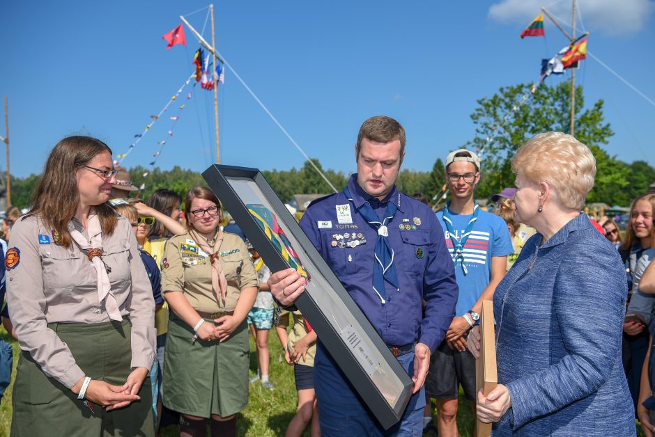 D. Grybauskaitė linki skautams pritraukti dar daugiau jaunimo