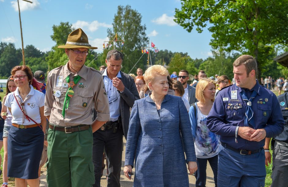 D. Grybauskaitė linki skautams pritraukti dar daugiau jaunimo