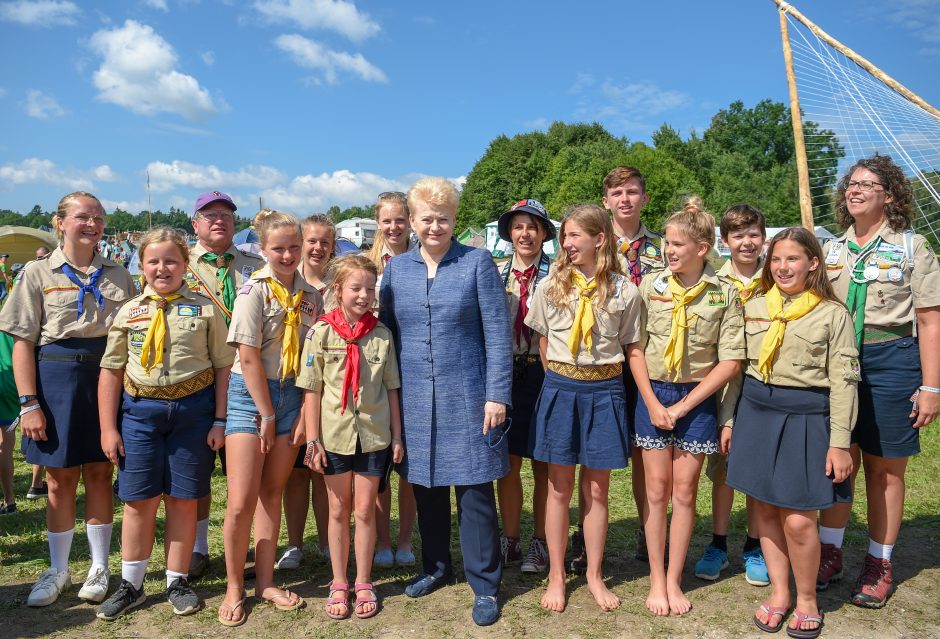 D. Grybauskaitė linki skautams pritraukti dar daugiau jaunimo