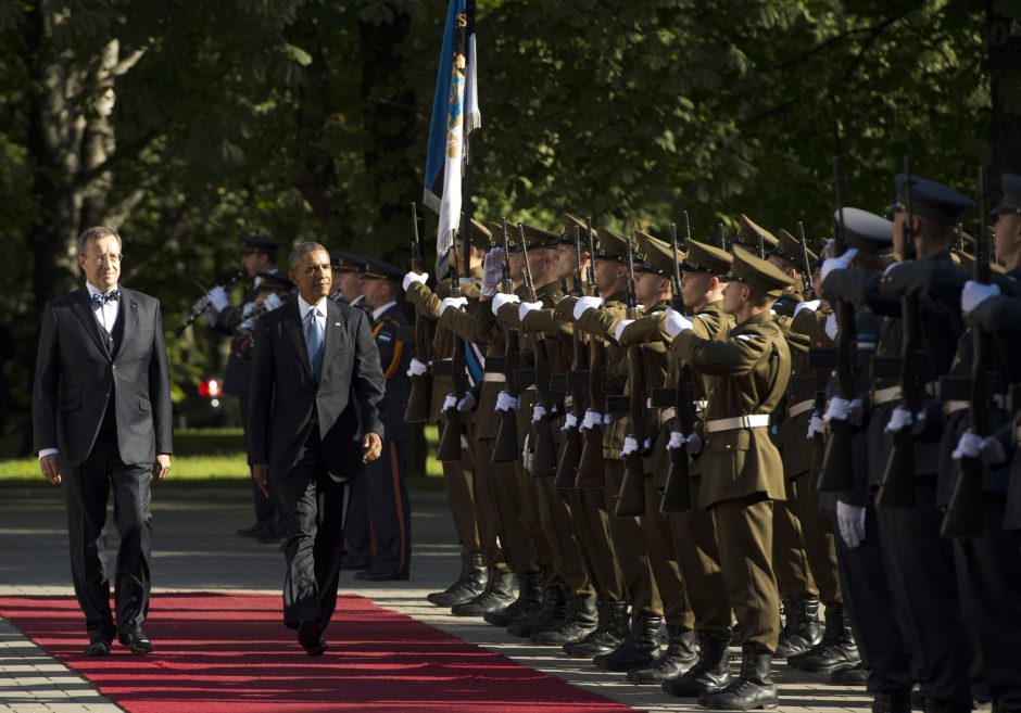 JAV prezidentas B. Obama atvyko į Estiją